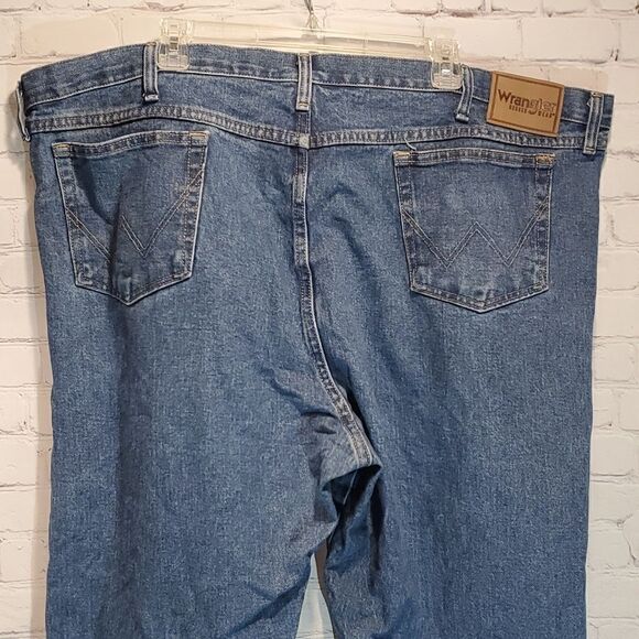 Men's big and tall rugged wear  Wrangler relaxed fit jeans - Picture 5 of 8